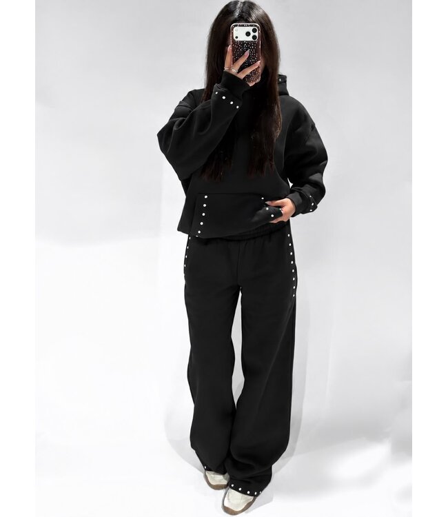 STUDS JOGGERS - RF0064 - BLACK