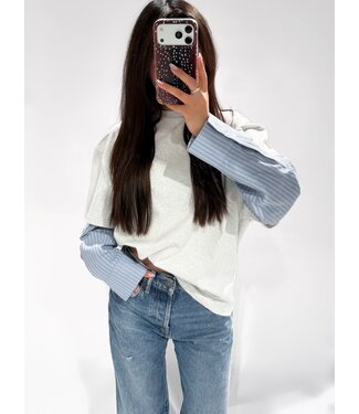 LAYERED LONGSLEEVE TOP - RF0062 - BLUE