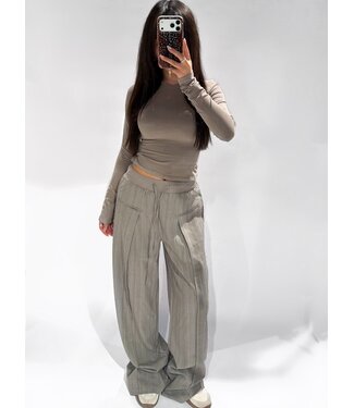 STRIPE TROUSERS - LVC1145 - TAUPE