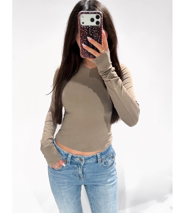 KATIE TOP - LVC1149 - TAUPE