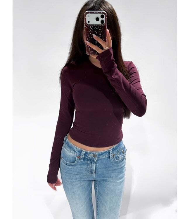 KATIE TOP - LVC1149 - BORDEAUX