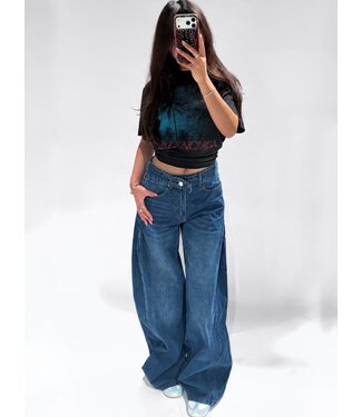 (SOLD OUT SIZE XS + M) ZAVI JEANS - RF0072-2 - DARK BLUE