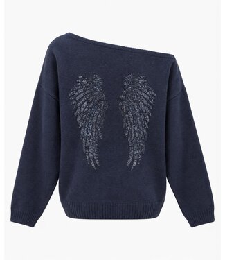 ANGEL WINGS SWEATER - NAVY