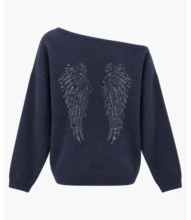 ANGEL WINGS SWEATER - NAVY
