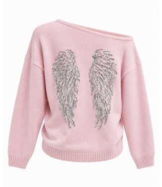 ANGEL WINGS SWEATER - PINK