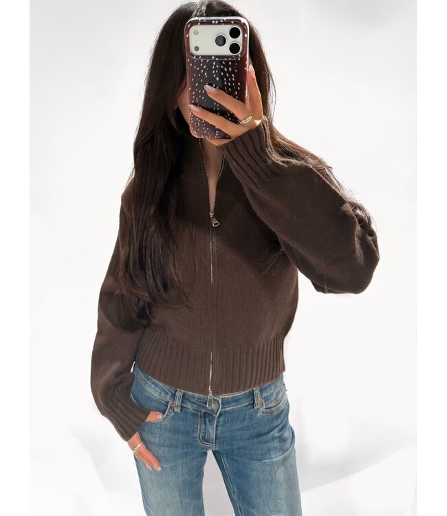 MILENA CARDIGAN - LVC1046 - BROWN