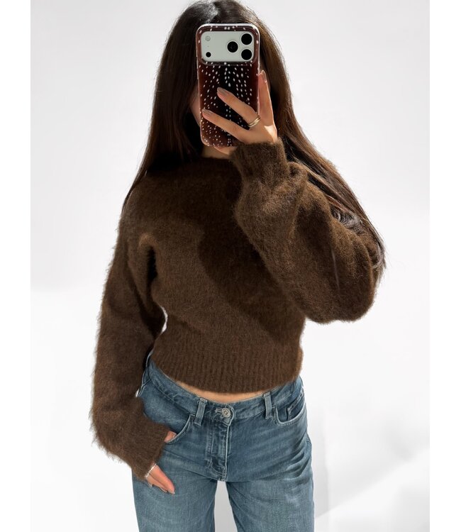 POLLY SWEATER - BROWN