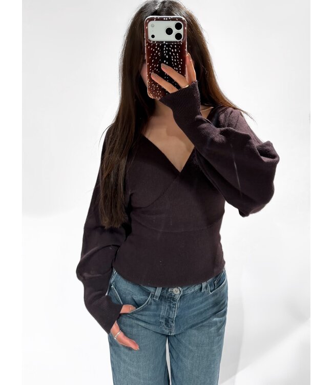 KAY SWEATER - BROWN