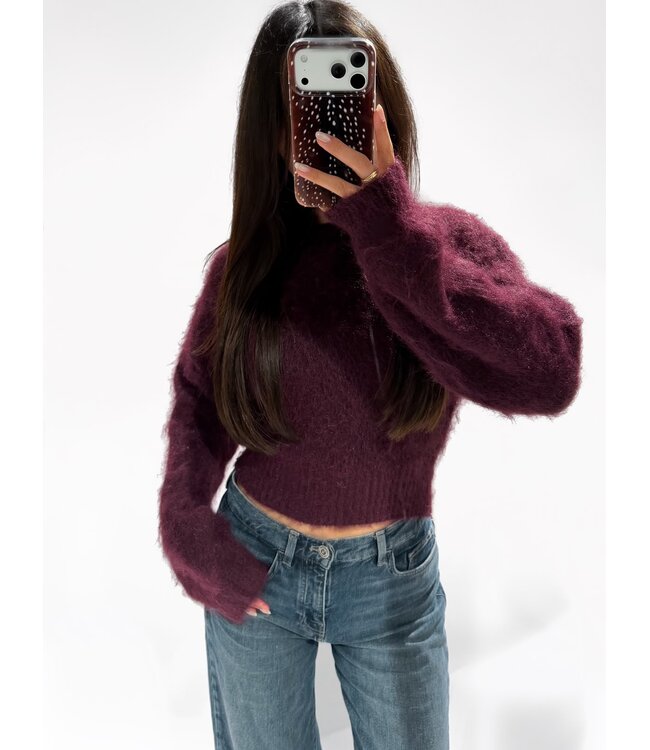 POLLY SWEATER - CHERRY