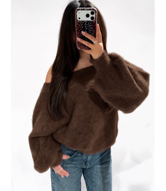 NELLY SWEATER - BROWN