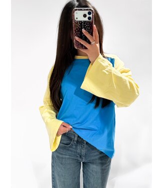 BASEBALL LONG SLEEVE - BLUE/YELLOW