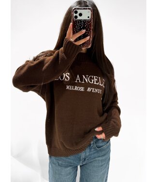 LOS ANGELES SWEATER - BROWN
