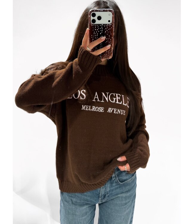 LOS ANGELES SWEATER - BROWN