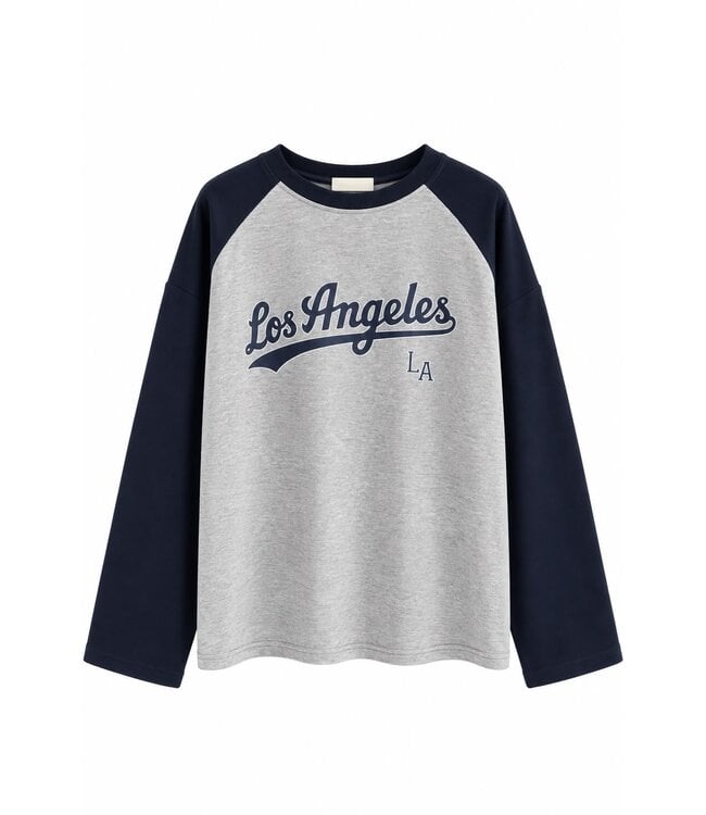 LA BASEBALL LONG SLEEVE - NAVY