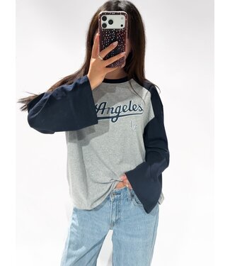 LA BASEBALL LONG SLEEVE - NAVY