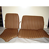 ID/DS Garniture origine banquette AR BK (en 2 pieces) cuir marron (assise 2 pièces dossier 2 pièces) Citroën ID/DS