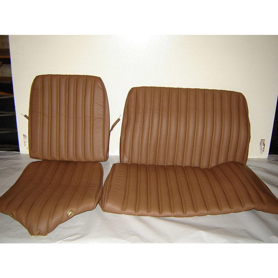 Original Sitzbezug Satz für Hinterbank Break leder-bezogen braun (Sitz 2 Teile Rückenlehne 2 Teile) Citroën ID/DS-2