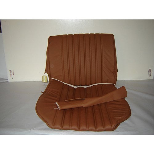  Citroën ID/DS Original Sitzbezug Satz für Vordersitz leder-bezogen tabakfarbig (Sitz Rückenlehne Abschlussfüllung für Schaum-Rücken) Citroën ID/DS 