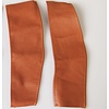 Pieces en cuir [2] pour recouvrir les ressorts du siège AV avant 68 tabac Citroën ID/DS