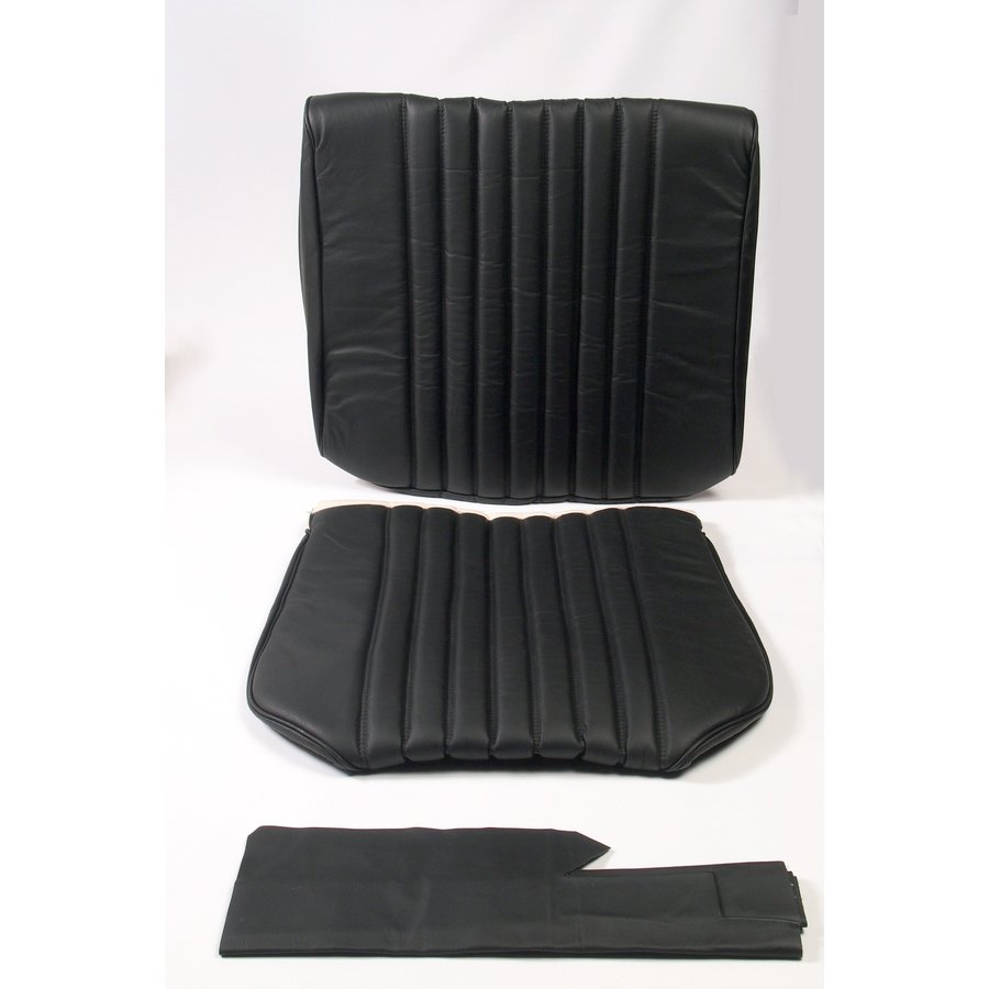 Front seat cover black leather Citroën ID/DS-1
