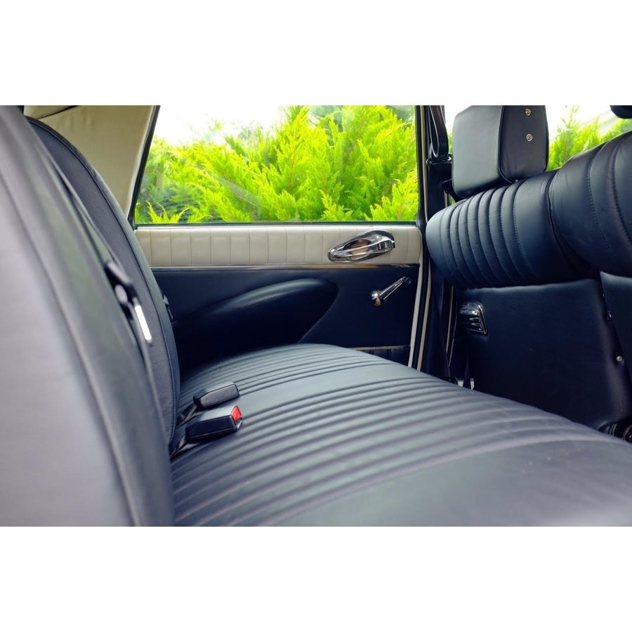 Front seat cover black leather Citroën ID/DS-4