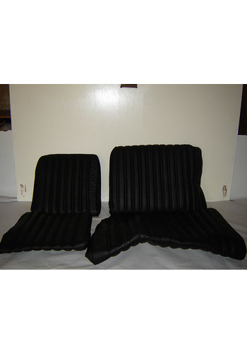  Citroën ID/DS Garniture origine banquette AR BK (en 2 pieces) cuir noir (assise 2 pièces dossier 2 pièces) Citroën ID/DS 