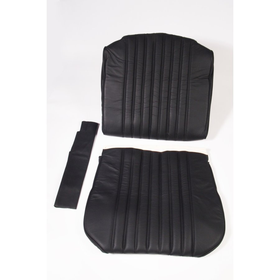Garniture origine siège AV cuir noir (assise dossier panneau de fermeture pour dossier en mousse) Citroën ID/DS-1