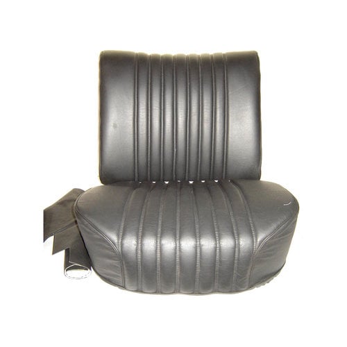  Citroën ID/DS Voorstoelhoes half gemonteerd zwart leer Citroën ID/DS 