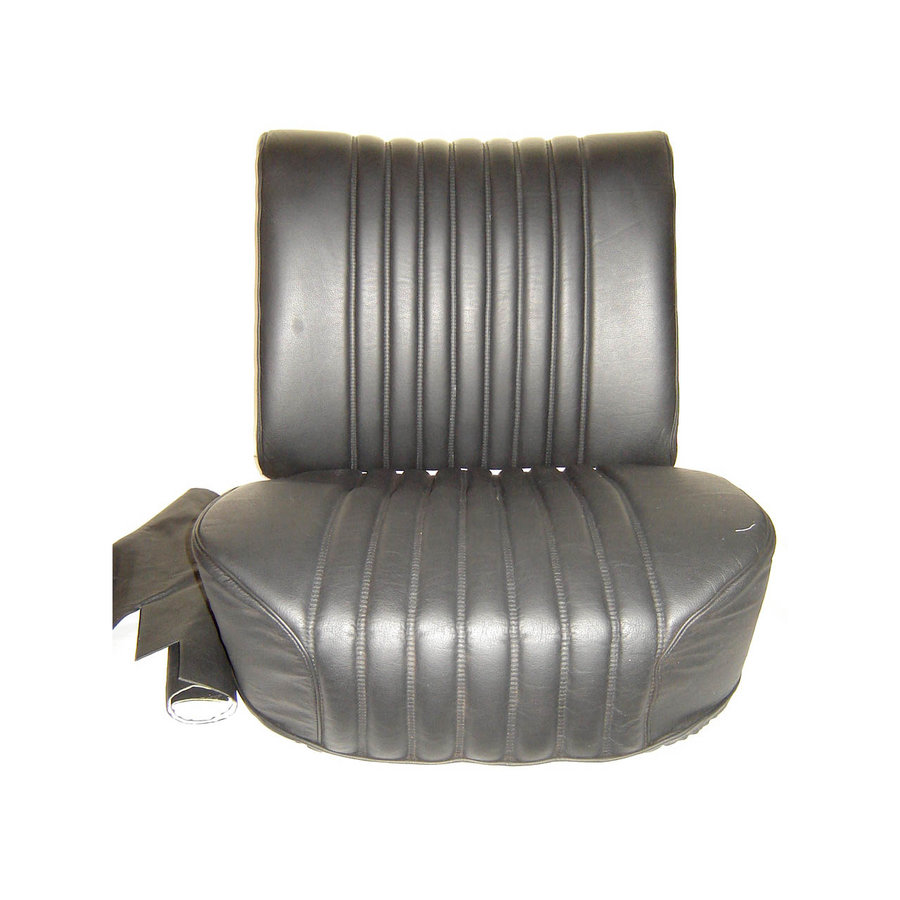 Federrahmen für Rücken des Vordersitzes inklusiv mit Rückteil in schwarzem Leder für Drehknopfmodell Citroën ID/DS-1