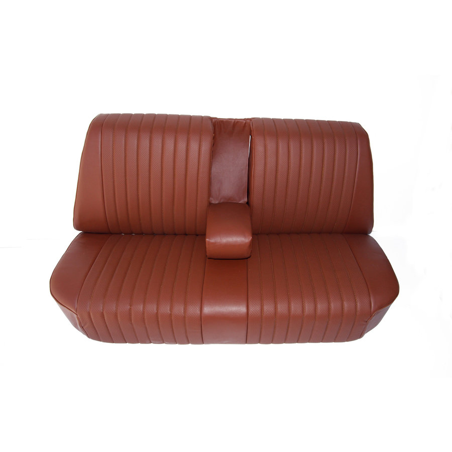 Rear bench newly trimmed in brown leatherette Citroën ID/DS-1