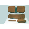 Citroën ID/DS Garniture pour banquette AR en étoffe jaune unie pour assise 1 pièce dossier 4 pièces Citroën ID/DS