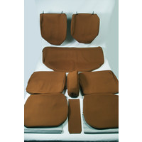 thumb-Set of seat covers for 1 caruperpecial caramel cloth Citroën ID/DS-3