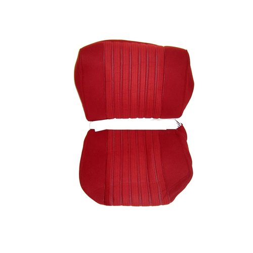  ID/DS Garniture siège AV PA en étoffe rouge (partie centrale en deux tons) pour assise + dossier Panneau de fermeture en simili blanchâtre Citroën ID/DS 