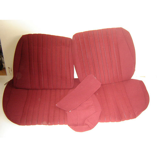  ID/DS Rear bench cover pallas 70-73 red cloth Citroën ID/DS 