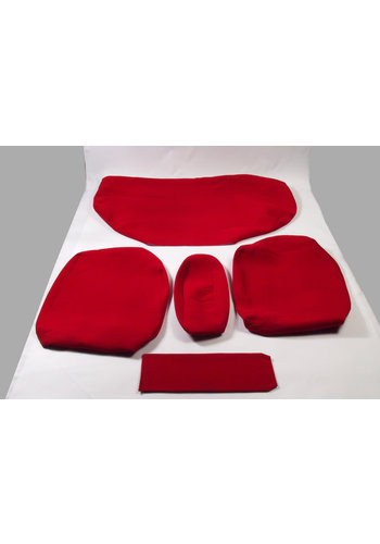  ID/DS Rear bench cover old model wide armrest red cloth Citroën ID/DS 