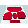 Citroën ID/DS Rear bench cover old model narrow armrest red cloth Citroën ID/DS