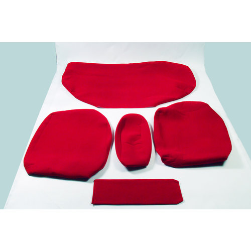  Citroën ID/DS Achterbankhoes fel rood stof oud typealle armsteun 14cm Citroën ID/DS 