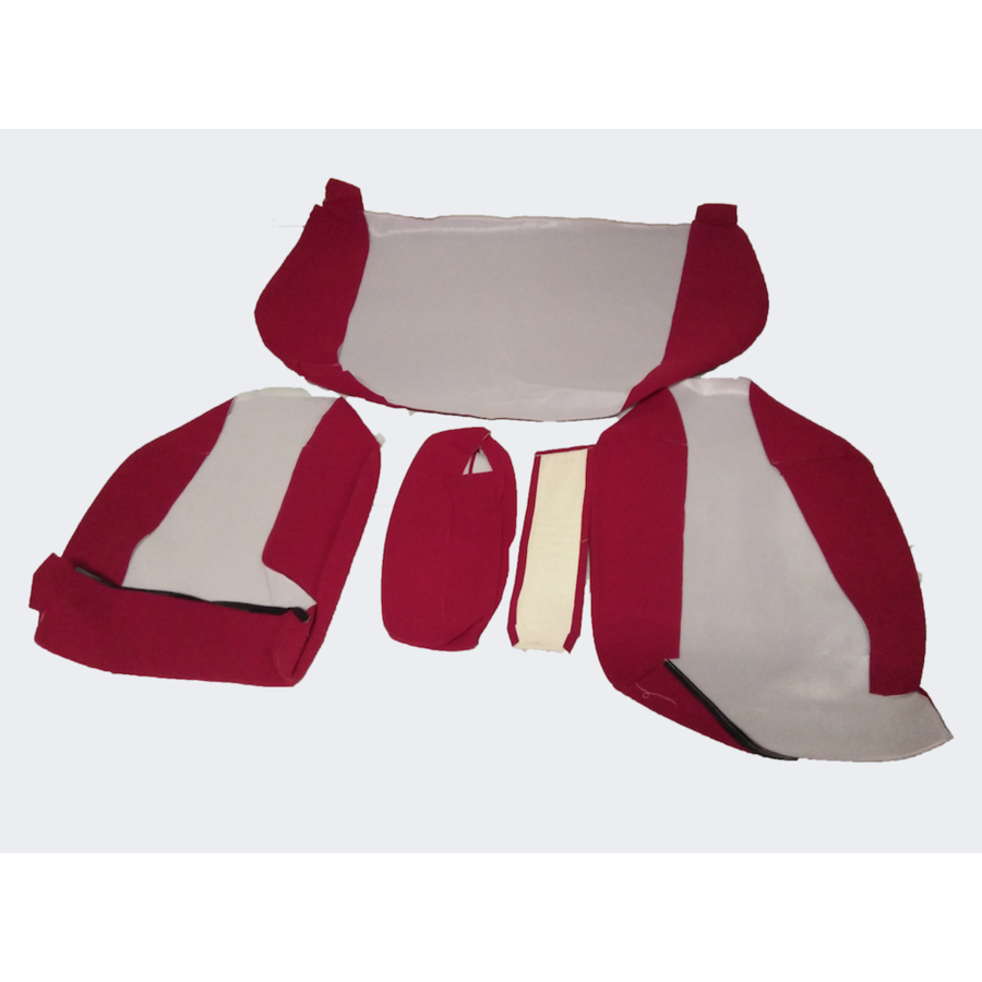 Achterbankhoes fel rood stof oud typealle armsteun 14cm Citroën ID/DS-2