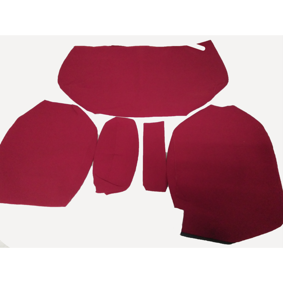 Achterbankhoes fel rood stof oud typealle armsteun 14cm Citroën ID/DS-3