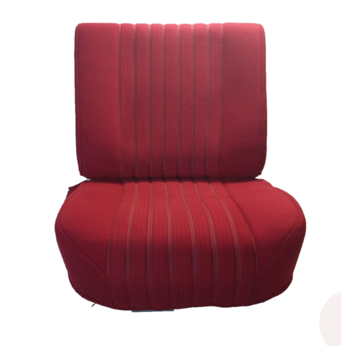  ID/DS Front seat half mounted Pallas 70-73, red cloth Citroën ID/DS 