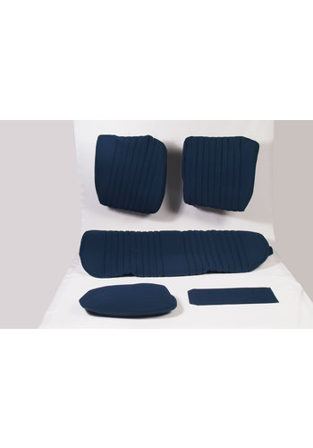  Citroën ID/DS Garniture pour banquette AR en étoffe bleu unie pour assise 1 pièce dossier 4 pièces Citroën ID/DS 