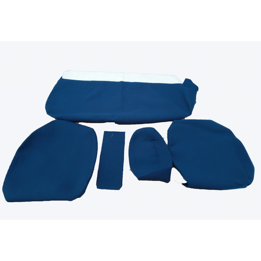 Rear bench cover old model narrow armrest blue cloth Citroën ID/DS-2