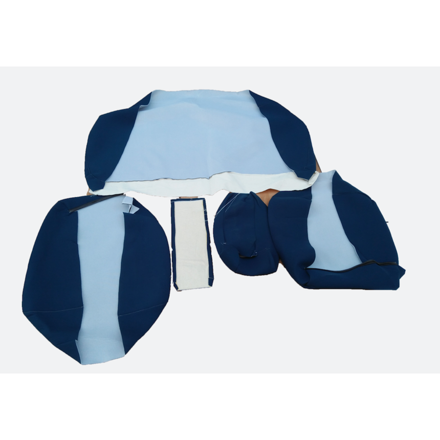 Rear bench cover old model narrow armrest blue cloth Citroën ID/DS-3