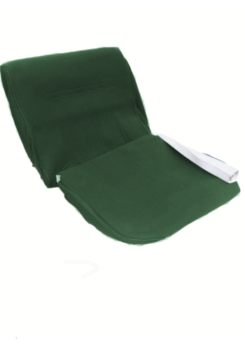  ID/DS Garniture siège AV en étoffe vert unie pour assise + dossier Panneau de fermeture en simili blanchâtre imprimé gauffre Citroën ID/DS 