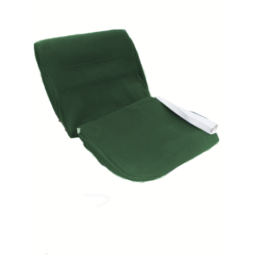  ID/DS Garniture siège AV en étoffe vert unie pour assise + dossier Panneau de fermeture en simili blanchâtre imprimé gauffre Citroën ID/DS 