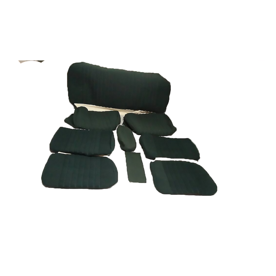 Set of seat covers for 1 car pallas 70-73 green cloth Citroën ID/DS-1