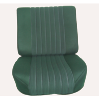 thumb-Jeu de Garniture pour PA AV avec un nouveau montage de dossier en mousse préparé pour appui tête modèle étroit en tissu vert (partie centrale em 2 tons) Assise +dos+panneau AR (simili blanchâtre) Citroën ID/DS-3