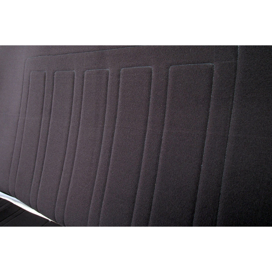 Garniture pour banquette AR en étoffe gris unie pour assise 1 pièce dossier 4 pièces imprimé gauffre Citroën ID/DS-1
