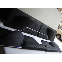 Set of 4 door cards in black leather Citroën ID/DS