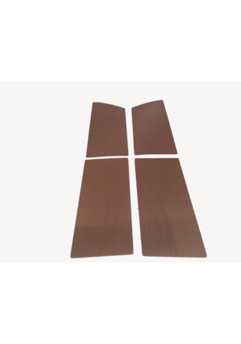  Citroën ID/DS Door card set (flat) brown leatherette Citroën ID/DS 